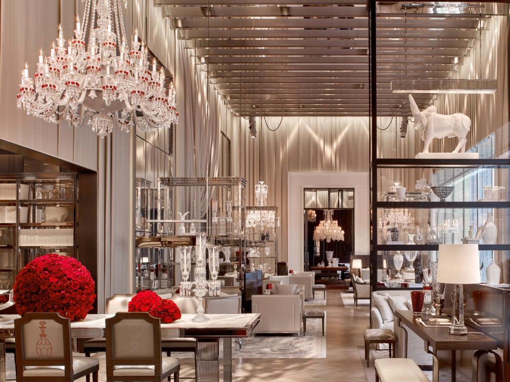 Baccarat hotel lobby in New York